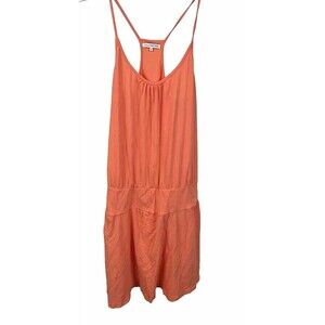 James Perse Women’s Blouson Racerback Coral Mini Dress- Size M